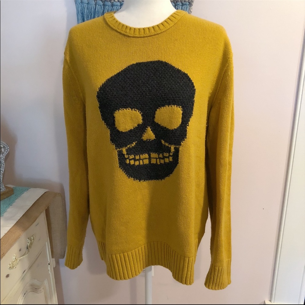 Banana Republic Wool Blend Skull Sweater L